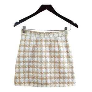 Goodnight Macaroon Houndstooth A-line Mini Skirt Academia Preppy Women's S